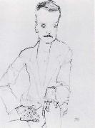 Egon Schiele Portrait of eduard kosmack Sweden oil painting artist